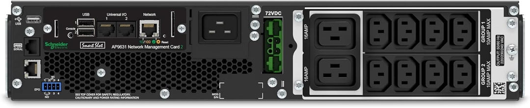 APC Smart-UPS SRT - SRT2200RMXLI-NC - Unterbrechungsfreie Stromversorgung (USV) 2200VA - RM, Netzwer