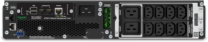 APC Smart-UPS SRT - SRT2200RMXLI-NC - Unterbrechungsfreie Stromversorgung (USV) 2200VA - RM, Netzwer