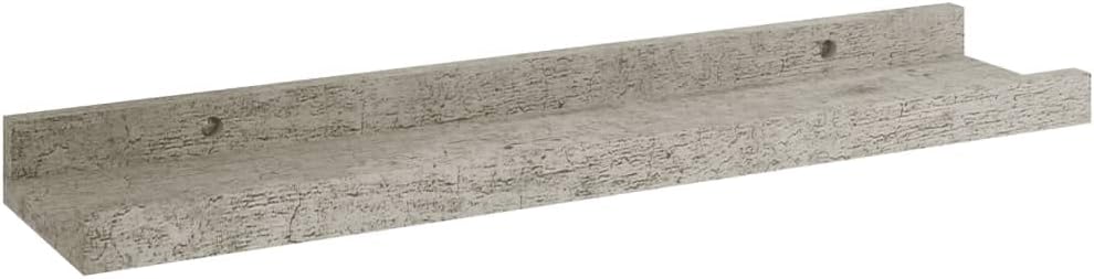homiuse Wandregal 4 STK. Betongrau Wandregal Holz Wand BüCherregal Wand Regal Holz Wandregal KüChe K