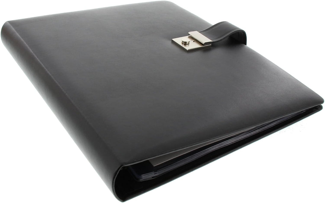 goldbuch 54958 Dokumentenmappe, Mappe für DIN A4 Unterlagen, Ringbuchmappe inklusive 5 Sichthüllen,