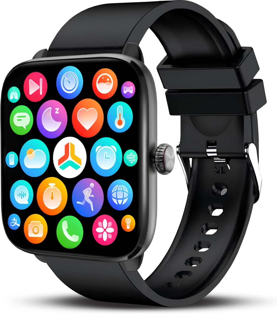 Deunis ST20 Smartwatch 1,96 Zoll HD für Damen Herren mit Telefonfunktion und Benachrichtigungen, kom