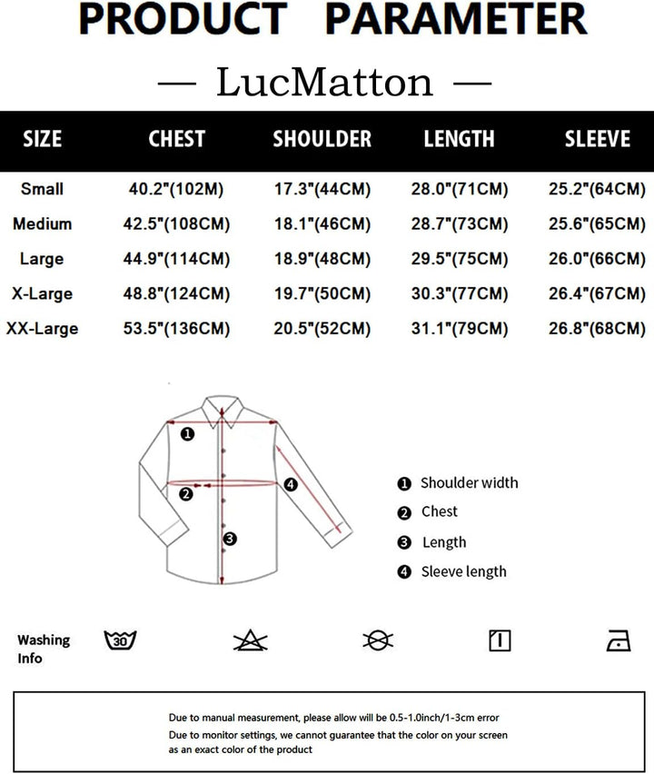 LucMatton Glänzende Metallic-Hemden für Herren, schmale Passform, Knopfleistenshirt, für Club, Rock,