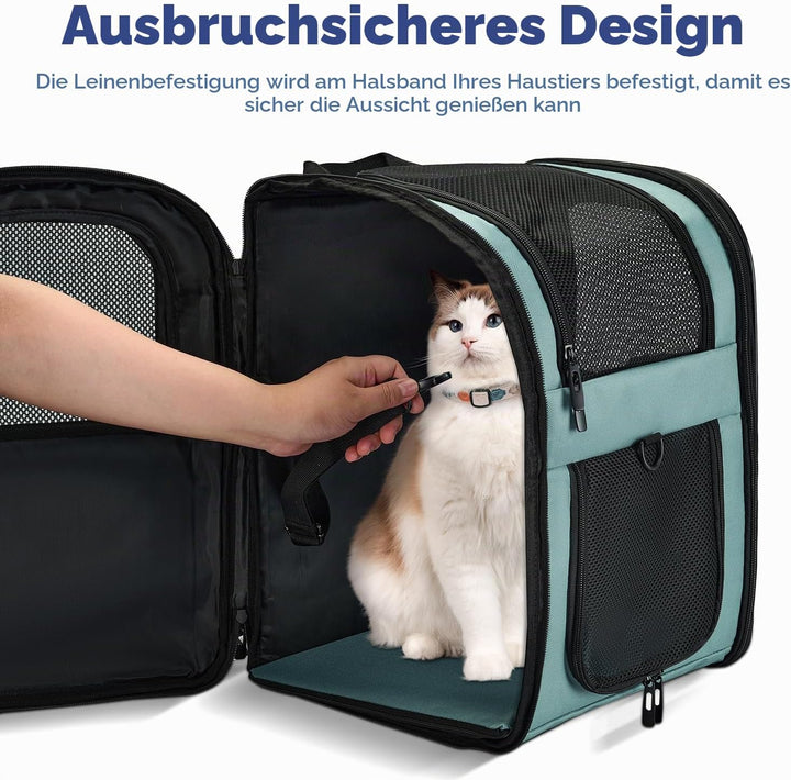 APOLLO WALKER Pet Carrier Rucksack für kleine Katzen und Hunde, Welpen, zweiseitiger Eingang, Sicher