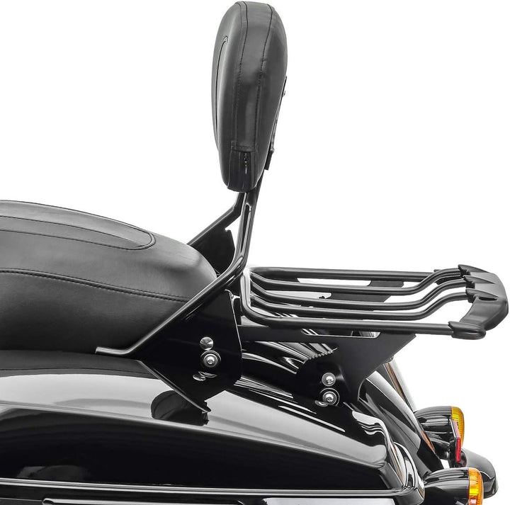 Sissybar + Gepäckträger AW für Harley Davidson Street Glide Special 15-19 schwarz