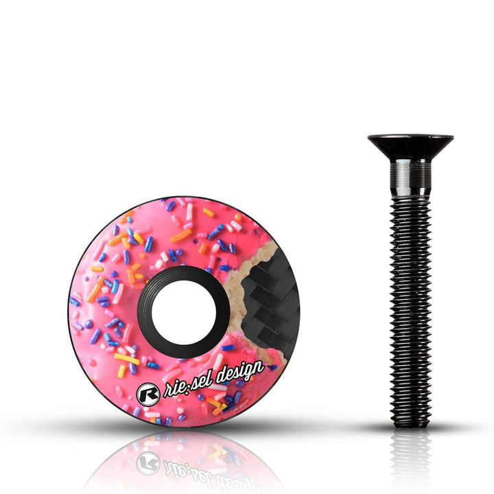 Riesel Design® 1x stem:Cap Ahead Kappe aus Carbon inkl. Aluminium Schraube für Rennrad, Cyclocrosser