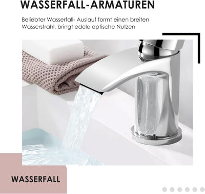 Waschtischarmatur Wasserhahn Bad Waschbeckenarmatur Einhebelmischer Waschtischbatterie Badarmatur Ar