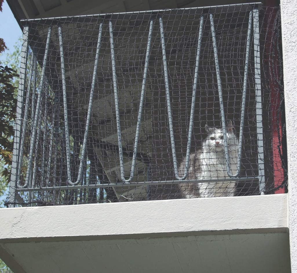 Windhager Katzenschutz-Netz, Katzengitter, Katzenschutz-Netz Katzennetz für Balkon, Balkon Terrasse