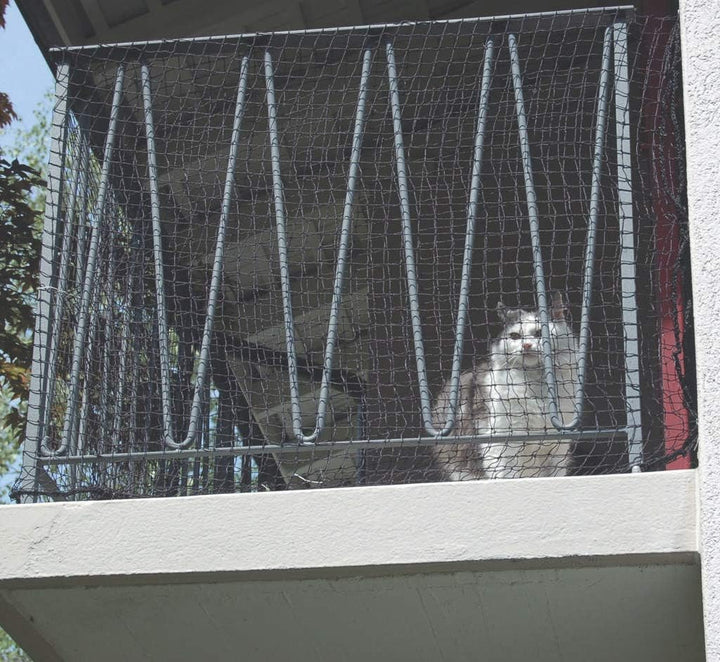 Windhager Katzenschutz-Netz, Katzengitter, Katzenschutz-Netz Katzennetz für Balkon, Balkon Terrasse