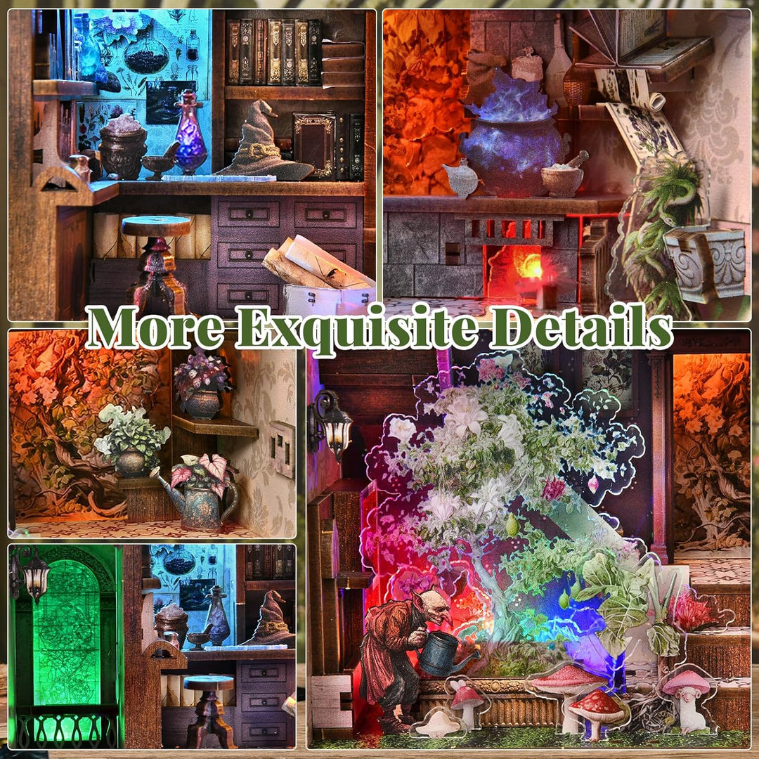MiniCity DIY Book Nook Kit, Miniatur Puppenhäuser Haus Kit, Bookshelf Decor, Bücherecke, Booknook Hä