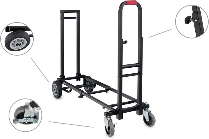 Stagecaptain SCS-60 MKII Sherpa Transportwagen - Sackkarre - Höhe: 89 cm, Länge: 63 bis 94 - Belastb