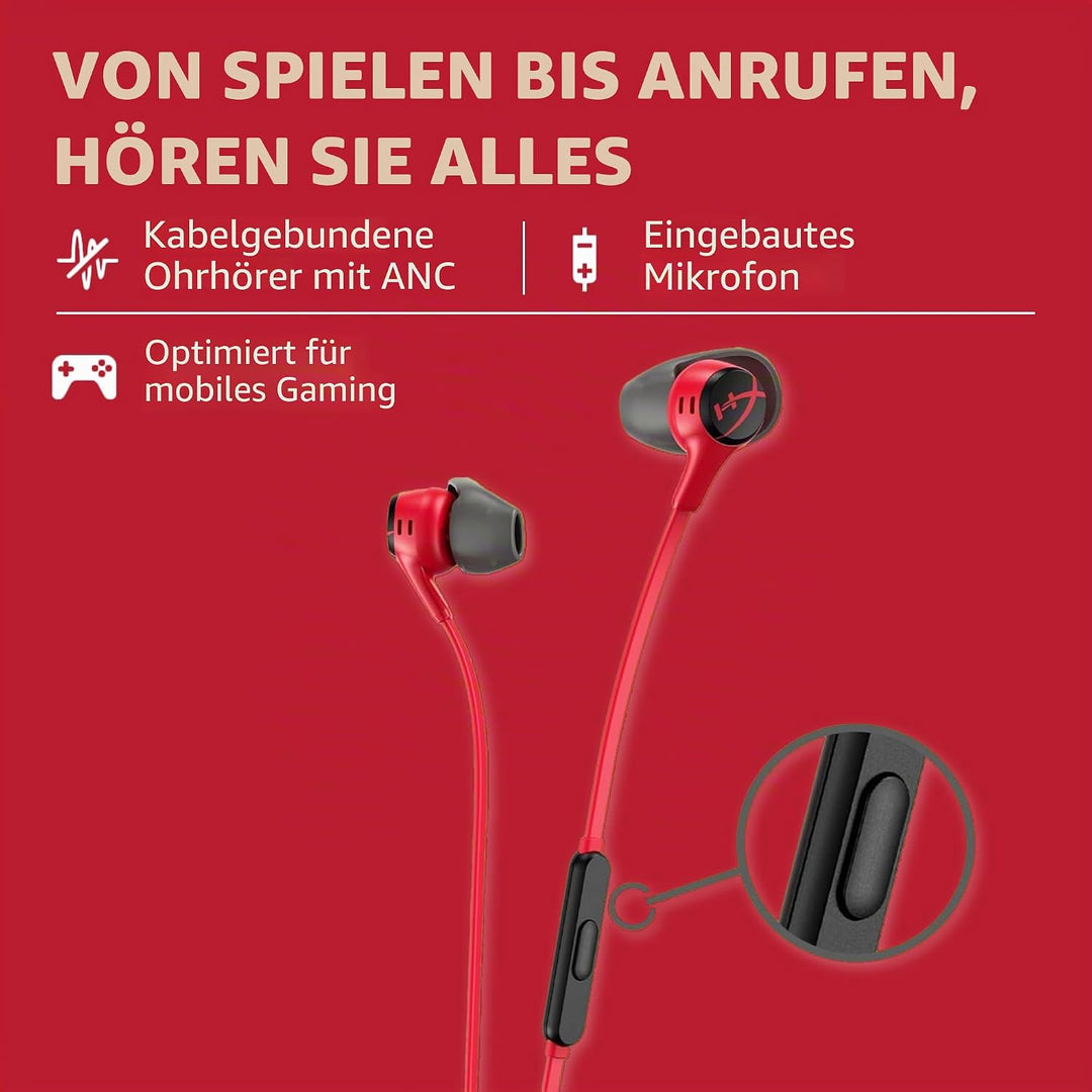 HyperX Cloud Earbuds II - Gaming Earbuds with Mic