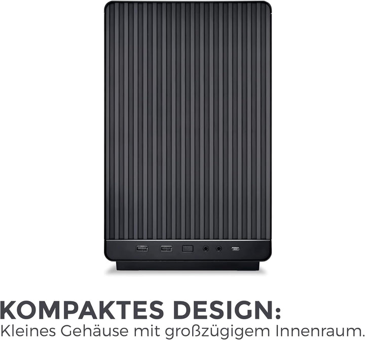 Lian Li DAN Cases A3-mATX PC-Gehäuse, anpassbares Layout, 415 mm GPU-Freiraum, unterstützt bis zu 36