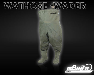 Magic Baits Wathose Wader Watstiefel Watbekleidung PVC Nylon Wasserdicht Anglerhose XL olive grün, X