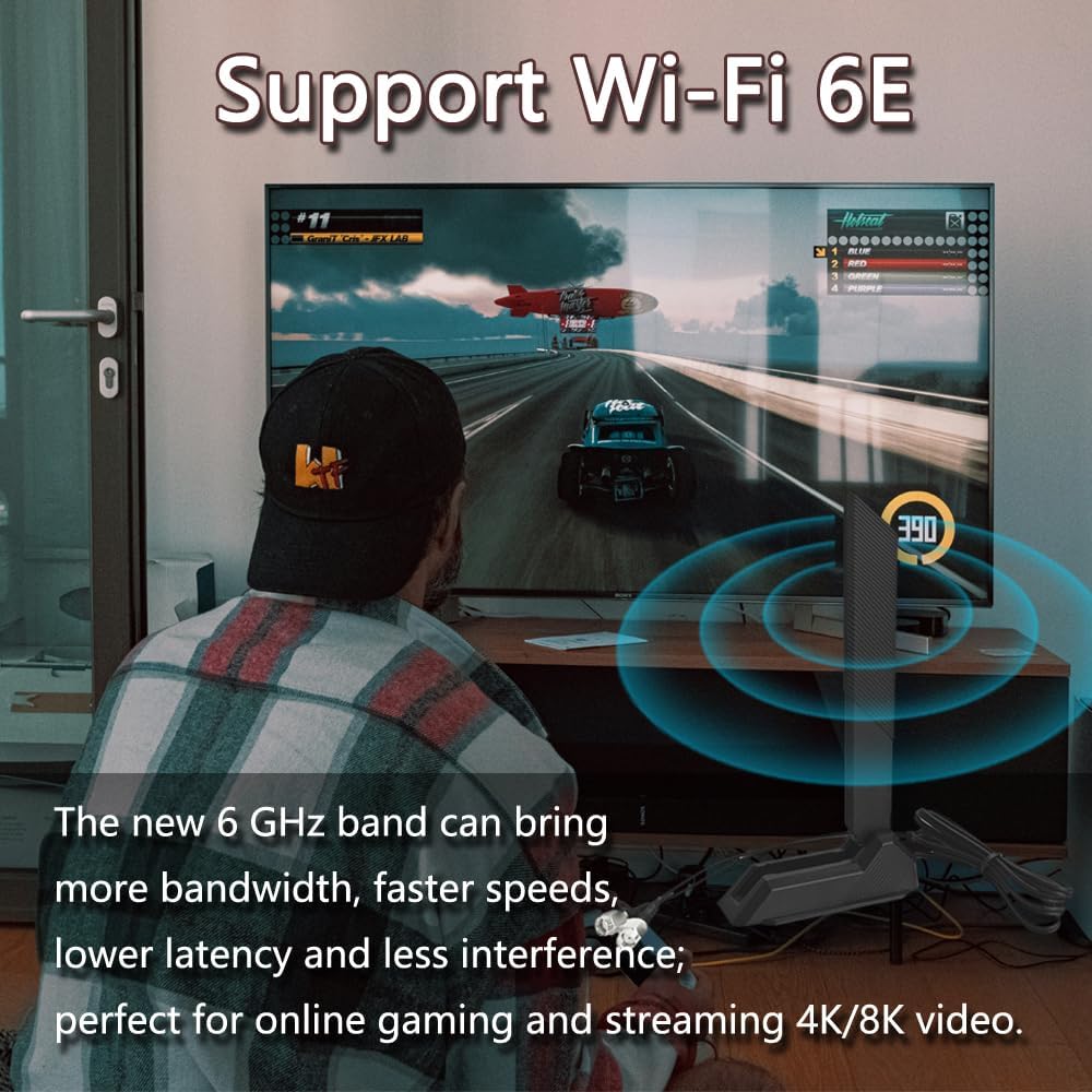 Black Flachkabel Flex WiFi Antenne für ASUS 2T2R ROG Strix B660-I Z590-E Z690-A Z690-E Z690-I X570-E