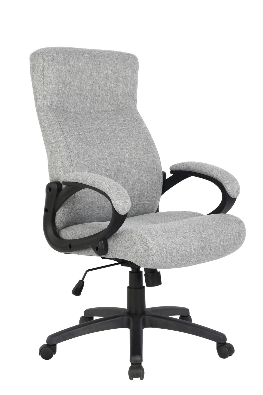 SixBros. Chefsessel Bürostuhl Grau - HLC-0311-1/2167 Grau Stoff, Grau Stoff