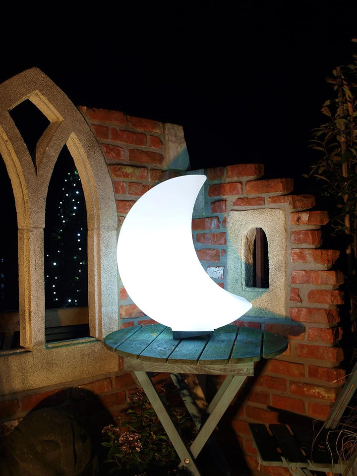 8 seasons design Shining Moon LED Mondlampe (60 cm, weiss) E27 Fassung inkl. Leuchtmittel in warmwei