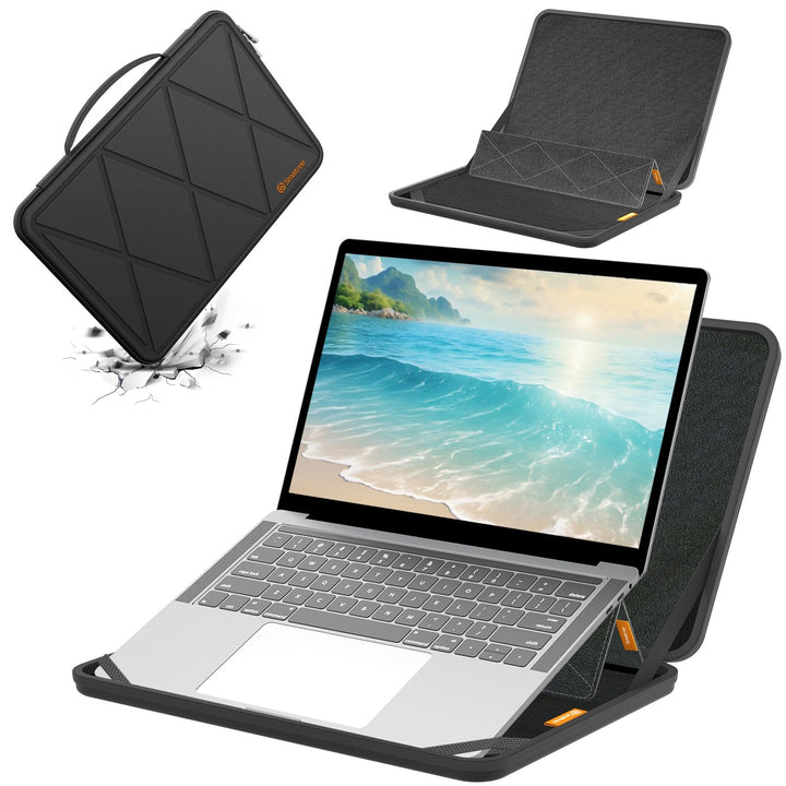 Smatree MS52T Laptop Hartschalenhülle aus Eva mit Laptopständer, für 13,5 Zoll Microsoft Surface 6/5