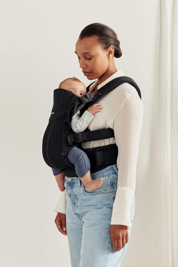 BabyBjörn Babytrage Harmony, 3D-Netzstoff, Schwarz 3D-Netzstoff Schwarz, 3D-Netzstoff Schwarz