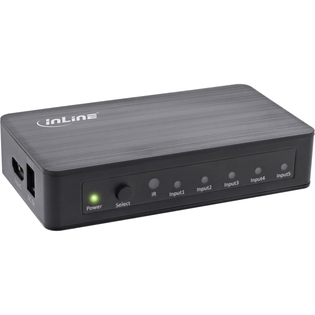 InLine® HDMI Switch, 5-Fach, 4K2K@60Hz, HDCP 2.2