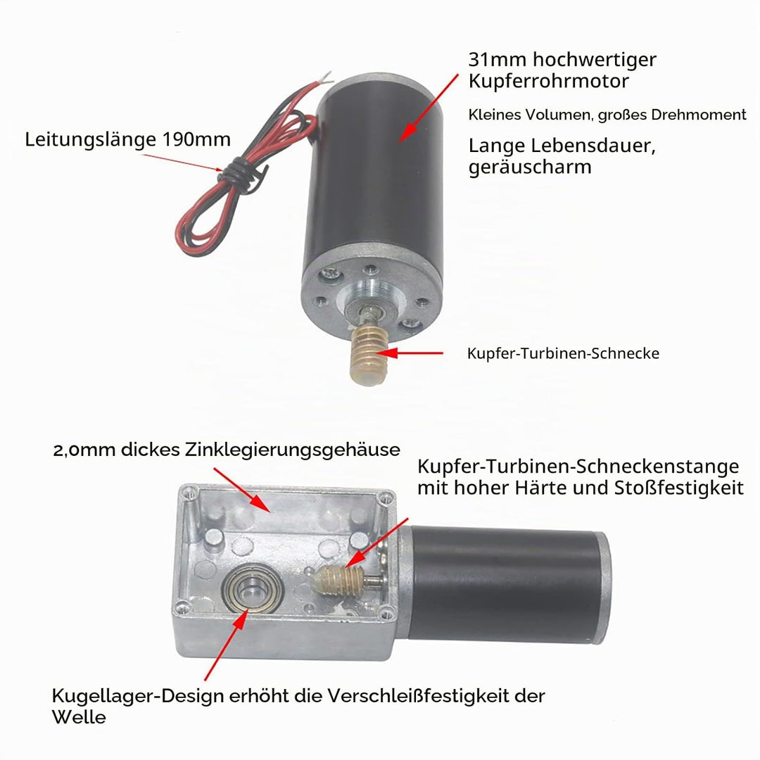 DC 12V Getriebemotor Hohe Torsionsgeschwindigkeit Reduzieren Sie den elektrischen Getriebemotor Umsc