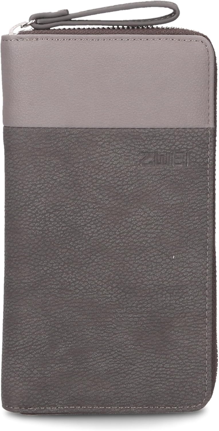 Zwei Eva Wallet EV2 Nubuk-Stone, Nubuk-stone