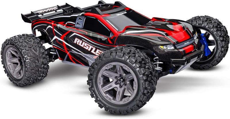 TRAXXAS Rustler 4x4 rot RTR BL-2S Brushless ohne Akku/Lader 1/10 Stadium Truck