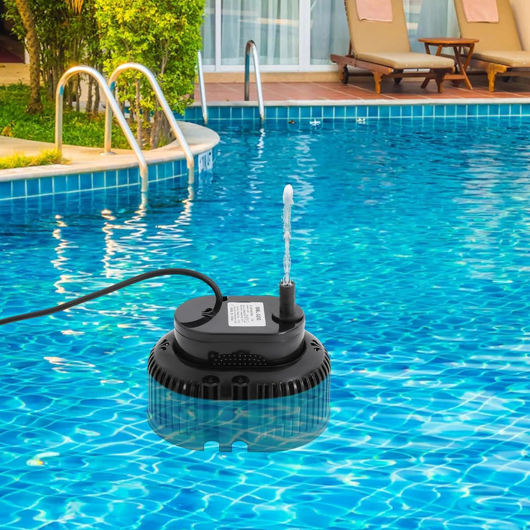 75W Mini Tauchpumpe schwarz, max. 3000 l/h für Teich,Aquarium und Gartenbau | Max. 3000 l/h, Förderh