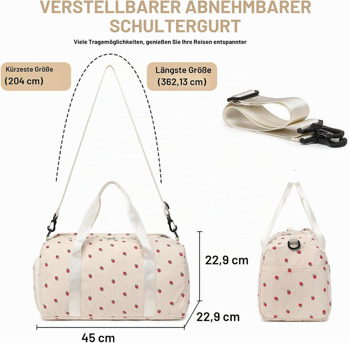 LOIDOU Sporttasche Reisetasche Frauen Mädchen Jungen Sporttasche mit grossem Schuhfach Nassfach Spor
