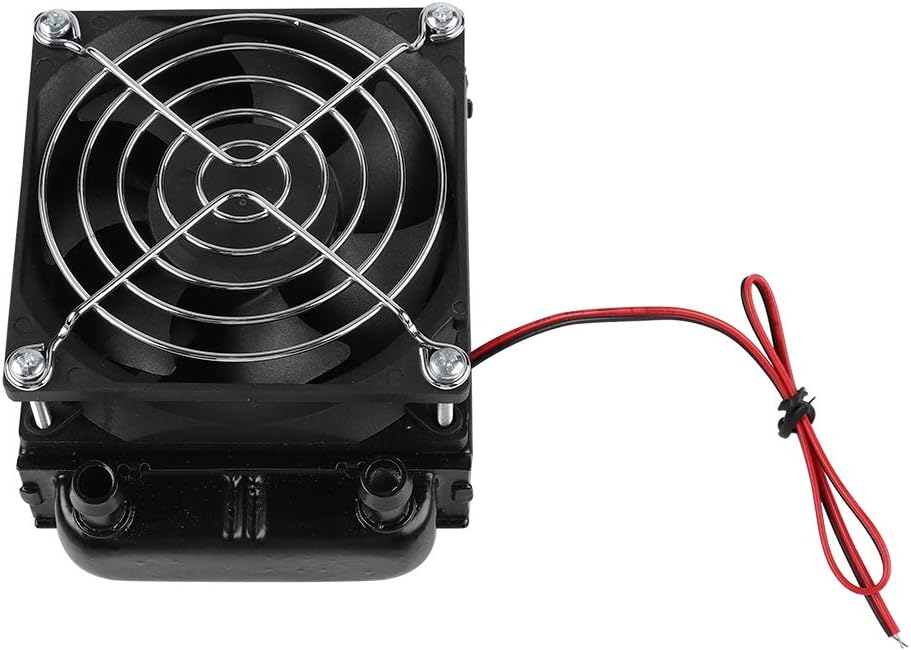 ASHATA 80mm Aluminium Radiator, 80mm Radiator - CPU Wasserkühlung 8 Röhren Aluminiumheizkörper,Wasse