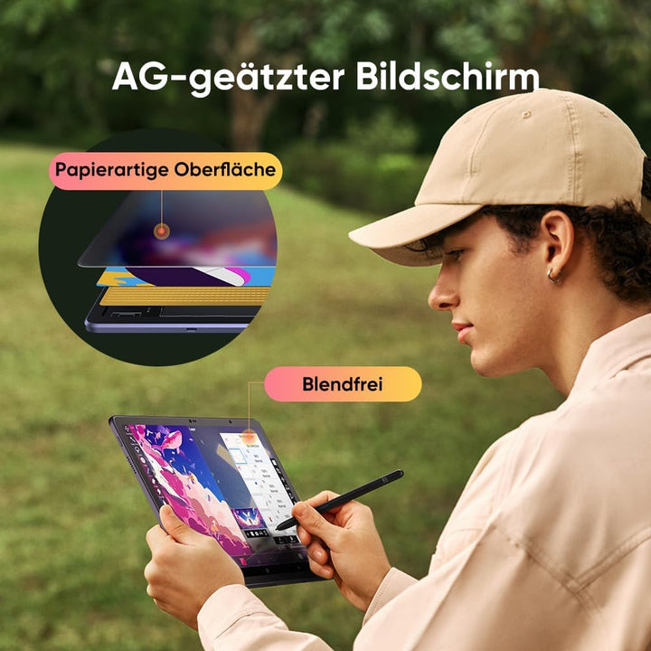 XPPen 12.2 Zoll Standalone Grafiktablett Display mit X3Pro 16384 Smart Stift, Android 8GB+256GB WiFi