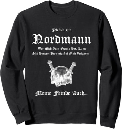 Wikinger Spruch Nordmänner Ich Bin Ein Nordmann Germanen Sweatshirt