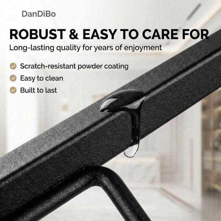 DanDiBo Weinregal aus Metall Schwarz Blumensäule Flaschenständer Elegance 80 cm Flaschenhalter