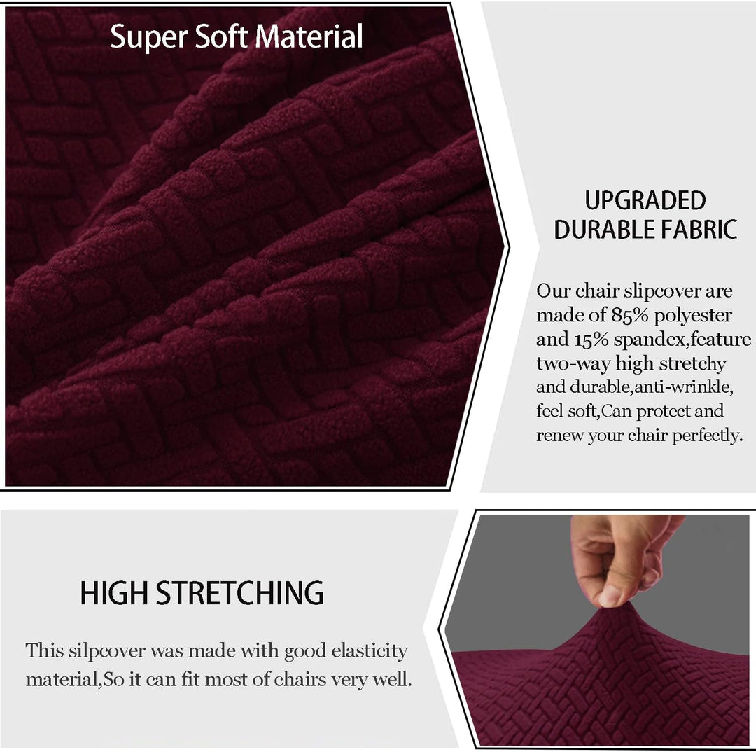 KELUINA Moderne Stuhlhussen 1er/2er/4er/6er Set, Stretch Stulhhussen Schwingstuhl Elastisch Abnehmba