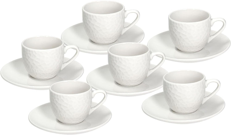 Tognana GF085010000 Set mit 6 Kaffeetassen und Untertassen cc80 Golf, Porzellan