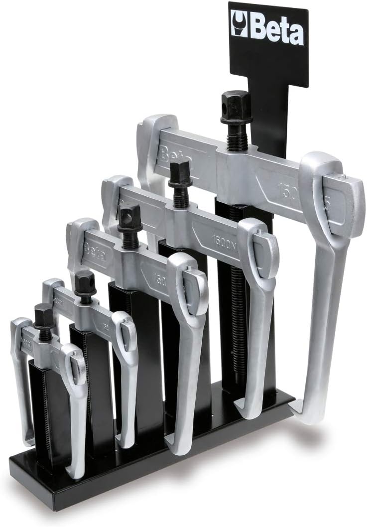Beta 1500N/SP6 - Universal-Abzieher mit 2 Gleitarmen, 6teilig (Art. 1500N/…) mit Halterung