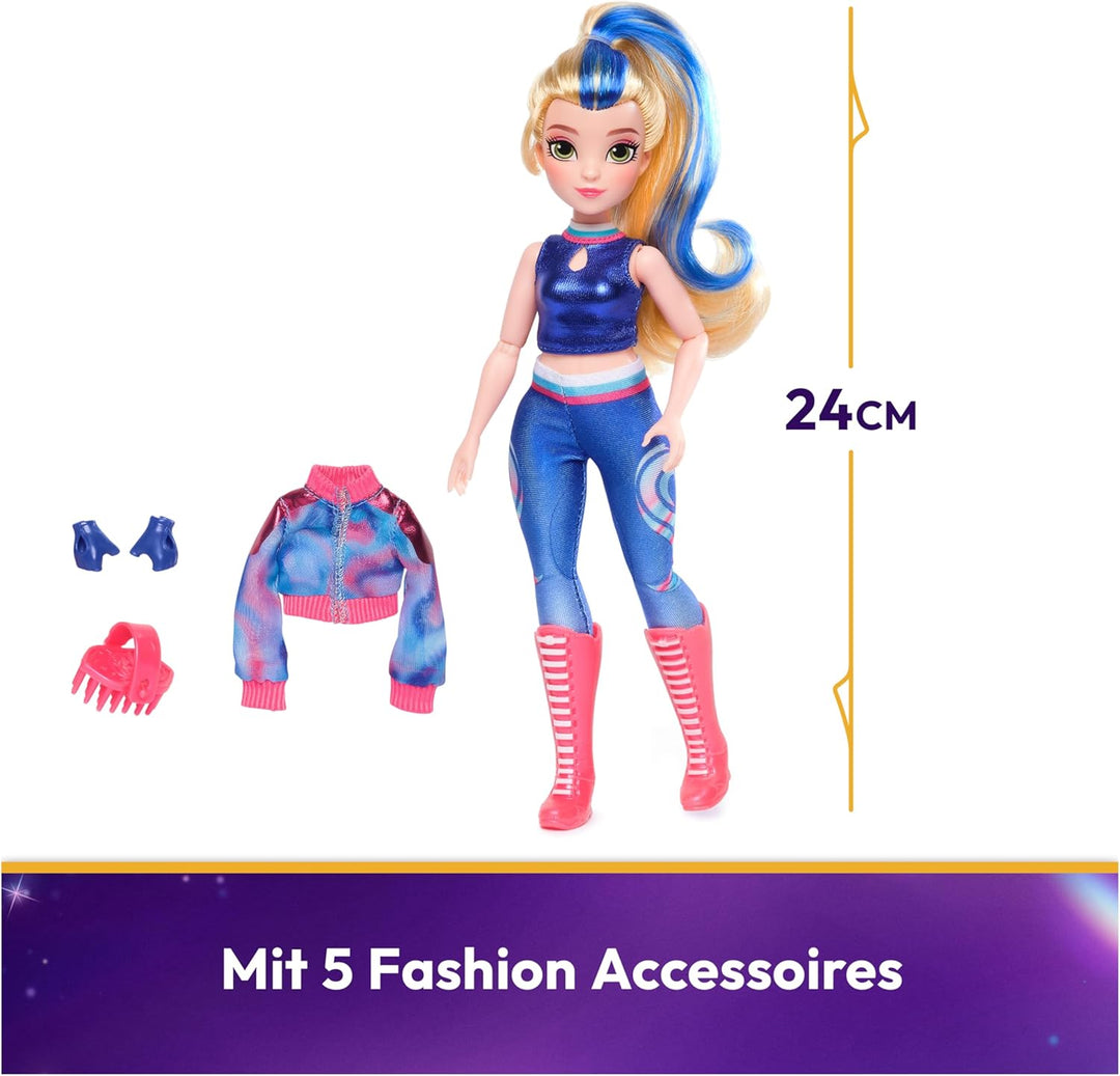 Unicorn Academy Ankleidepuppe Isabel - die Originalpuppe zur beliebten Netflix-Serie, 24 cm gross un