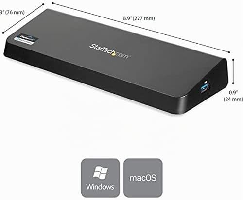 StarTech.com USB 3.0 Dockingstation für zwei Monitore mit HDMI &amp; 4K DisplayPort - USB 3.0 auf 4x USB