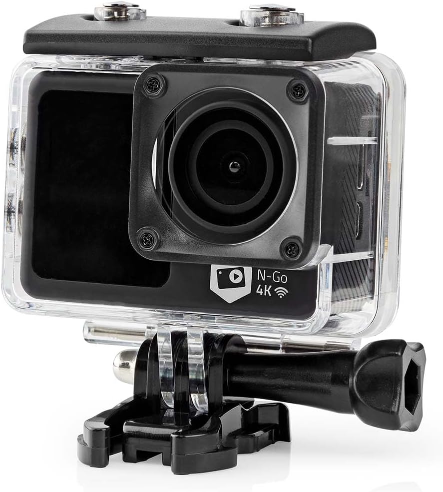 Nedis Action Cam | 4K@30fps | 16 MPixel | Wasserdicht bis: 30.0 m | 90 min | Wi-Fi | App erhältlich