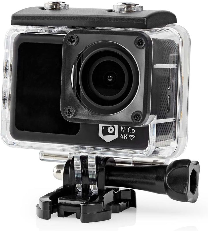 Nedis Action Cam | 4K@30fps | 16 MPixel | Wasserdicht bis: 30.0 m | 90 min | Wi-Fi | App erhältlich