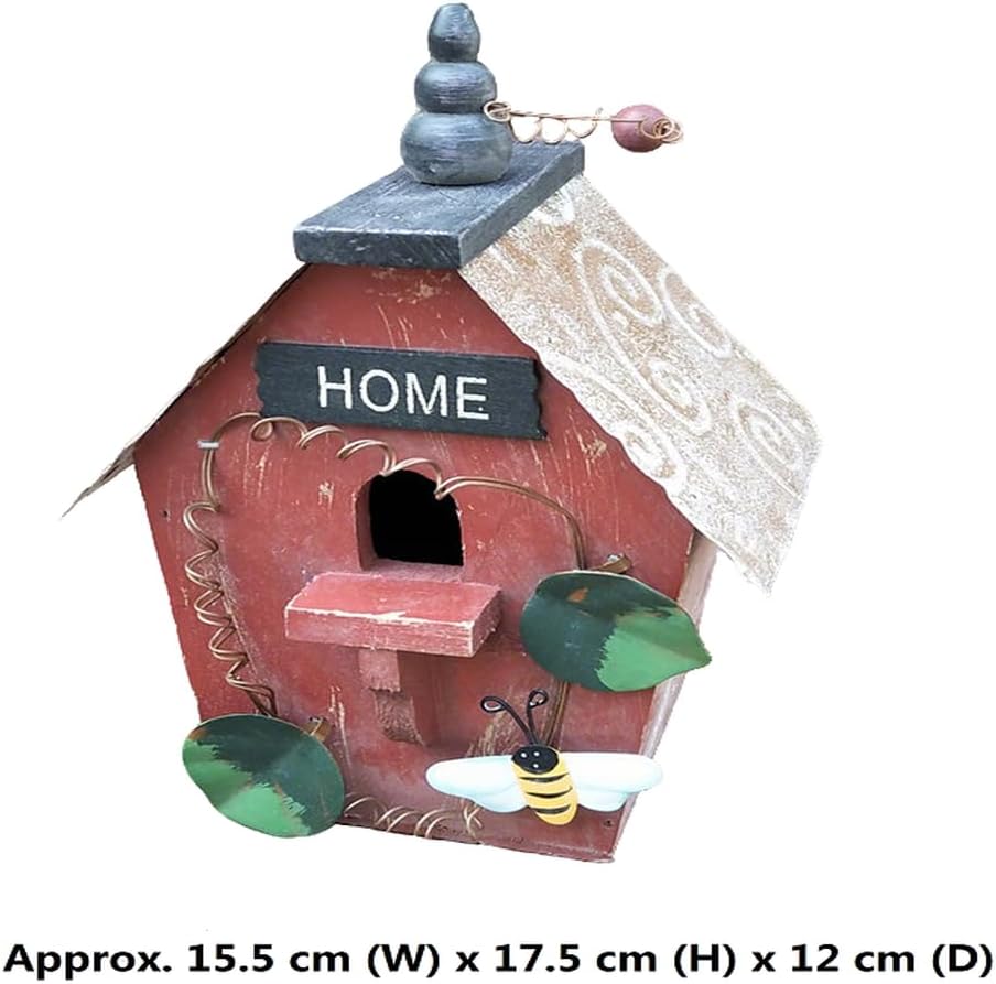 Nistkasten, dekoratives Vogelhäuschen, hängendes, farbenfrohes Vogelnest-Hängeornament. Geeignet für