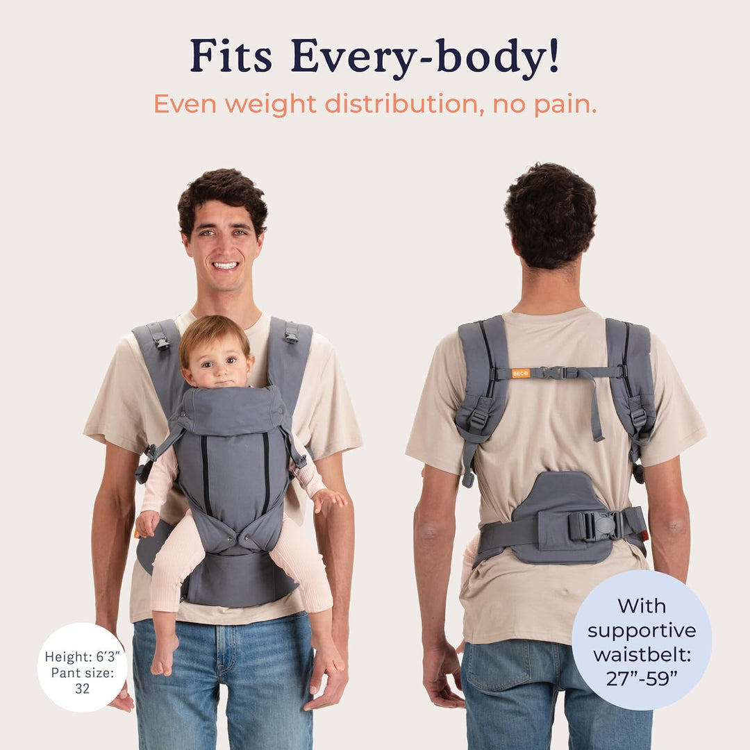 Beco 8 Babytrage Neugeborene ab Geburt bis Kleinkind - Cool Hybrid Baby Trage mit verstellbarem Sitz