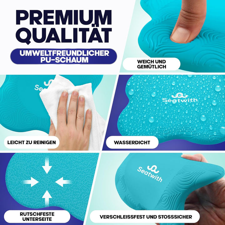 Yoga-Knie-Pad 2er Pack Kniekissen mit Transportbeutel+Trainingsanleitung PDF Maximale Entlastung und