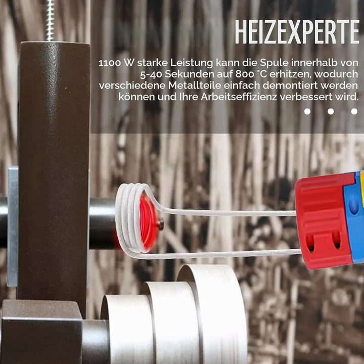 Induktionsheizgerät, 1000W Induktions Heizset Flammenloses Magnetisches Induktionsheizgerät-Set mit