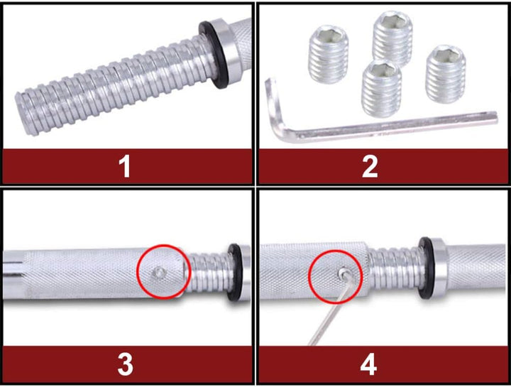 BESPORTBLE Hantel Pleuel für Gewinde Hantelstange Hantel Extender Solide Hantel Griff Gewichtheben A