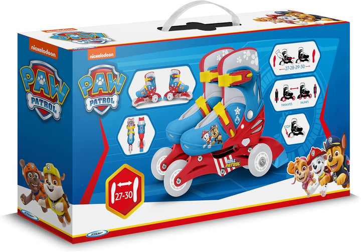 Rollers TRISKATES Einstellbar 2 in 1 PAW PATROL 27 - 30 BLUE, PAW PATROL 27 - 30 BLUE