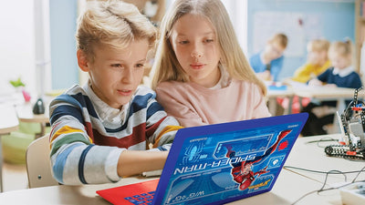 Lexibook JC798SPi1 Spider-Man Lern- und Zweisprachiger Laptop, Französisch/Englisch, Farbiger Bildsc