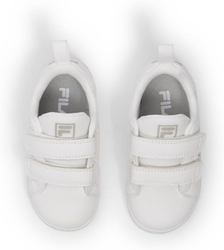 FILA Unisex Kinder Crosscourt 2 Nt Velcro TDL Sneaker 27 EU Weiss, 27 EU Weiß