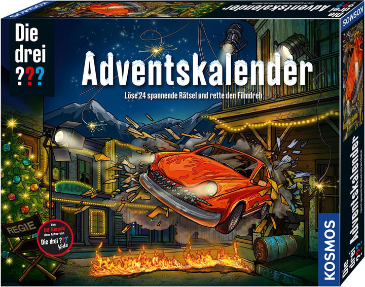 Die drei ??? Adventskalender von KOSMOS 630560, Löse die 24 spannenden Rätsel und rette den Film-Dre