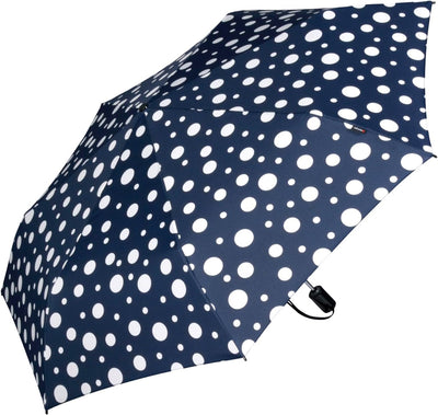 Knirps Taschenschirm Slim Duomatic Dots - Navy, Navy