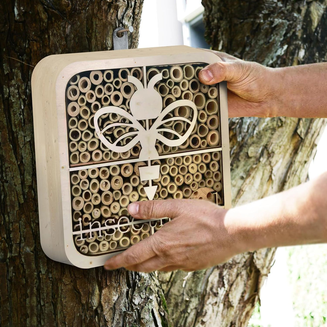 ISOTRONIC Insektenhotel | umweltfreundliches Insektenhaus für Marienkäfer, Bienen und andere Insekte